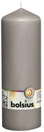 Świece - Bolsius Świeca pieńkowa "Classic Long" szara ciepła 200/68mm BS103615570122 - miniaturka - grafika 1