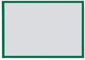 Systemy ekspozycyjne i znaki informacyjne - Magnetoplan Koszulka magnetyczna A3 ramka zielony 5szt 1130405 - miniaturka - grafika 1