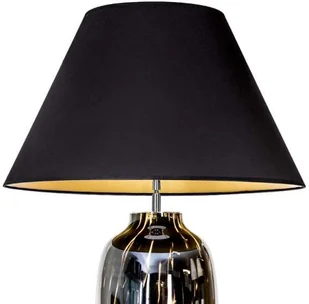 4concepts Stojąca LAMPA stołowa ALHAMBRA L209162325 klasyczna LAMPKA abażurowa do sypialni czarna złota L209162325 - Lampy stojące - miniaturka - grafika 2