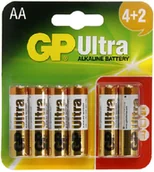 Baterie i akcesoria - GP Bateria alk. LR06 ULTRA B6 - miniaturka - grafika 1