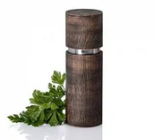 Pojemniki na przyprawy - AdHoc AdHoc Textura Antique Młynek do soli lub pieprzu 15 cm brązowy A-MP27 - miniaturka - grafika 1