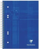 Notesy i bloczki - Clairefontaine 8570C blok spiralny, 16 x 21 cm, 160 stron zdejmowany i perforowany, 6 otworów, losowy wybór kolorów 8570C - miniaturka - grafika 1