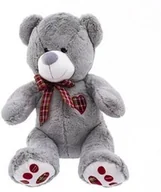 Maskotki i pluszaki - Euro Baby ZABAWKI Miś pluszowy siedzący 40 cm szary EBM0013-40G - miniaturka - grafika 1