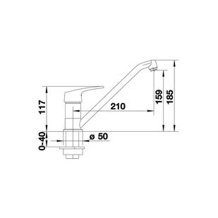 Blanco WEGA alumetalik 511880 - Baterie kuchenne - miniaturka - grafika 3