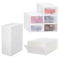 Pudła i pojemniki do przechowywania - Organizer na buty 33x23,5x13,5 cm zestaw 5 szt. pudełka z otwieraną klapą 5xHA3007 - miniaturka - grafika 1