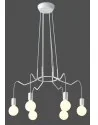 Candellux BASSO LAMPA WISZĄCA 6X40W E27 BIAŁY MATOWY - Lampy sufitowe - miniaturka - grafika 2
