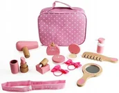 Zabawki AGD - Bigjigs Toys Drewniany zestaw Piękności Makijaż 11 el - miniaturka - grafika 1