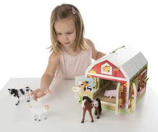 Melissa & Doug Drewniana Stodoła ze Zwierzętami Melissa and Doug 12564 - Figurki dla dzieci - miniaturka - grafika 3