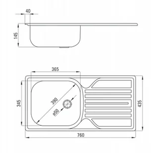Deante Legato ZEL 0110 - Zlewozmywaki - miniaturka - grafika 3