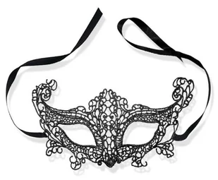 GoDan Maseczka ażurowa, czarna - Dodatki do strojów karnawałowych - miniaturka - grafika 9