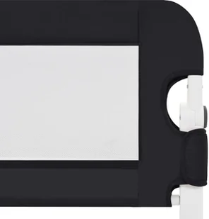 vidaXL Barierka do łóżeczka dziecięcego, szara, 180x42 cm, poliester vidaXL - Zabezpieczenia dla dzieci - miniaturka - grafika 5