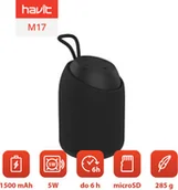 Głośniki przenośne - Havit M17 Czarny - miniaturka - grafika 1