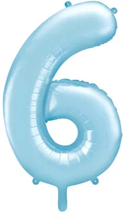 PartyDeco Balon foliowy, cyfra 6, złoty, 86 cm - Balony i akcesoria - miniaturka - grafika 9