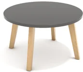 Ławy i stoliki kawowe - Wuteh Stolik okrągły niski Wuteh 5034 - miniaturka - grafika 1