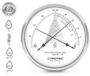 TROTEC Designerski termohigrometr BZ21M - Inne urządzenia pomiarowe - miniaturka - grafika 3