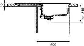 Franke Maris MRK 611-100 biały polarny 124.0379.960 - Zlewozmywaki - miniaturka - grafika 4