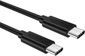 Kable USB - Choetech kabel przewód USB Typ C - USB Typ C 3A 0,5m czarny (CC0001) - miniaturka - grafika 1