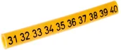 Inne akcesoria elektryczne - Ergom Oznacznik przewodów OZ-0/31-40 żółty E04ZP-01020101400 100szt. 01020101400 - miniaturka - grafika 1