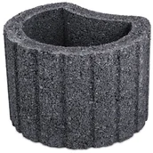 Akcesoria do ogrodzeń - Gazon mini księżyc 30 x 25 x 20 cm grafitowy DMP_GRAF - miniaturka - grafika 1