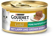 Mokra karma dla kotów - Purina GOURMET Gourmet 12176197 Mokra Karma z Jagnięciną i Zieloną Fasolą dla Dorosłych Kotów, 12 x 85 g 12176197 - miniaturka - grafika 1