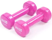 Hantle i ciężarki - PROfit Hantle winylowe Profit różowe 2x1,5kg DK 4102 H0286-0 - miniaturka - grafika 1