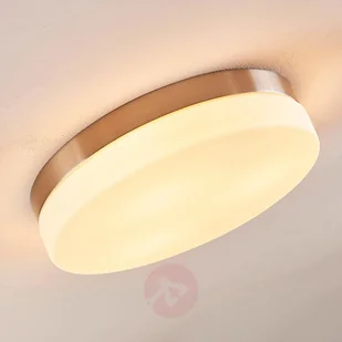 Lampa sufitowa Amilia z niklowaną podstawą, IP44 - Lampy sufitowe - miniaturka - grafika 5