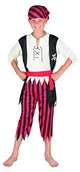 Stroje karnawałowe - Boland Kostium dziecięcy Pirat Jack, 128, biały - miniaturka - grafika 1