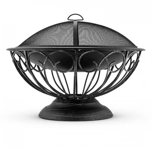 Blumfeldt Blumfeldt Tulip Misa paleniskowa 75cm Grill Osłona przed iskrami Stal oksydowana GDI3-Tulip - Paleniska ogrodowe - miniaturka - grafika 2