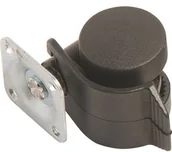 Kółka i bloczki - OBI Kółko do kontenera z płytką i ustalaczem śr. 35 mm - miniaturka - grafika 1