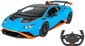 Zabawki zdalnie sterowane - Jamara Lamborghini Huracán STO 1:14 2,4 GHz - oficjalnie licencjonowane, ok. 1 godz. czasu jazdy, ok. 11 km/h, idealnie odwzorowane szczegóły, szczegółowe wnętrze, światło LED 402100 - miniaturka - grafika 1