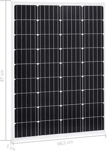 VXL Panele słoneczne 2 szt. 100 W monokrystaliczne, aluminium/szkło 378280VLDF - Panele fotowoltaiczne - miniaturka - grafika 9