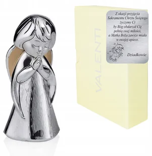 Figurka srebrna Aniołek Prezent Chrzest Grawer - Wyposażenie pokoiku dziecięcego - miniaturka - grafika 2