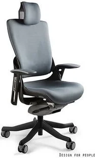 Fotel biurowy, krzesło biurowe Unique Fotel Wau 2 czarny tkanina W-709B-BL418 - Fotele i krzesła biurowe - miniaturka - grafika 2