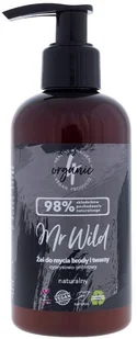 4organic Mr Wild żel do mycia brody i twarzy cyprysowo-imbirowy 200ml - Kosmetyki i akcesoria do pielęgnacji brody - miniaturka - grafika 2