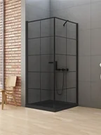 Kabiny prysznicowe - New Trendy 90x90 D-0285A/D-0120B-WP New Soleo Black - miniaturka - grafika 1