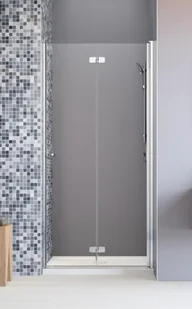 Radaway Fuenta New DWB 100 Drzwi wnękowe 100x200 cm wersja prawa profile chrom szkło przejrzyste z powłoką EasyClean 384077-01-01R - Ścianki i drzwi prysznicowe - miniaturka - grafika 2