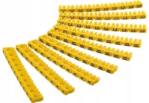 Goobay Przewód  marker klipy "0  9" na średnica, kolorowa, żółty 2,5 mm 71516 - Kable komputerowe i do monitorów - miniaturka - grafika 2