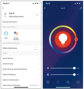 Denver Denver SHL-350 E27 9W żarówka LED matowa RGBW WLAN - Żarówki LED - miniaturka - grafika 2