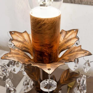 Euluna Lampa stołowa Teresa z kryształkami, bez klosza - Lampy stojące - miniaturka - grafika 3