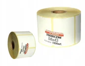 Papier do drukarek - Zebra Etykiety termiczne 58x43 klej Mocny do Godex - miniaturka - grafika 1