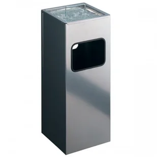 Durable Kosz z popielnicą kwadratowy 17L srebrny 333123 - Kosze na śmieci - miniaturka - grafika 3