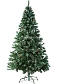 Choinki - tectake Choinka sztuczna - 180 cm, 705 końcówkami i szyszkami, zielona 402822 - miniaturka - grafika 1