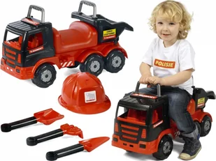 Wader QT MAMMOET Samochód Ciężarówka Jeździk Pchacz Wywrotka z kaskiem + zestaw do piasku 57082 - Jeździki dla dzieci Wader QT MAMMOET Samochód Ciężarówka Jeździk Pchacz Wywrotka z kaskiem + zestaw do piasku 57082 - Jeździki dla dzieci - miniaturka - grafika 2