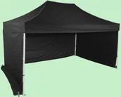 Pawilony ogrodowe - Expodom Namiot ekspresowy 3x4,5m o konstrukcji aluminiowej z profilu sześciokątnego, Czarny - miniaturka - grafika 1