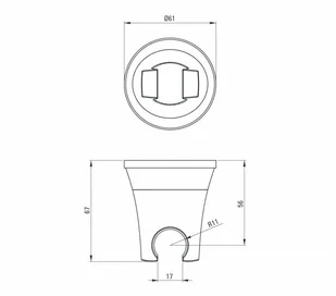 Deante Uchwyt na słuchawkę z przyssawką chrom ANH 006K - Wieszaki łazienkowe - miniaturka - grafika 5