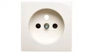 Gniazdka elektryczne - Hager Polo B.Kwadrat Płytka czołowa gniazda z/u z przesłonami kremowy 3965768992 3965768992 - miniaturka - grafika 1