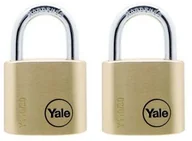 Kłódki - Yale Y110/30/117/2 Zestaw 2 kłódek mosiężnych Y110/30/117/2 - miniaturka - grafika 1