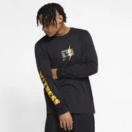 Koszykówka - Nike Męski T-shirt do koszykówki Dri-FIT LeBron LB-J - Czerń CD1093-010 - miniaturka - grafika 1