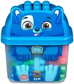 Klocki - Fisher Price Mega Bloks ojemnik z klockami Piesek GFH49 - miniaturka - grafika 1