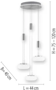 Paul Neuhaus Q-SMART-HOME Q-ETIENNE lampa wisząca, 3-punktowa - Systemy inteligentnych domów - miniaturka - grafika 3